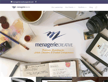 Tablet Screenshot of menageriecreative.com